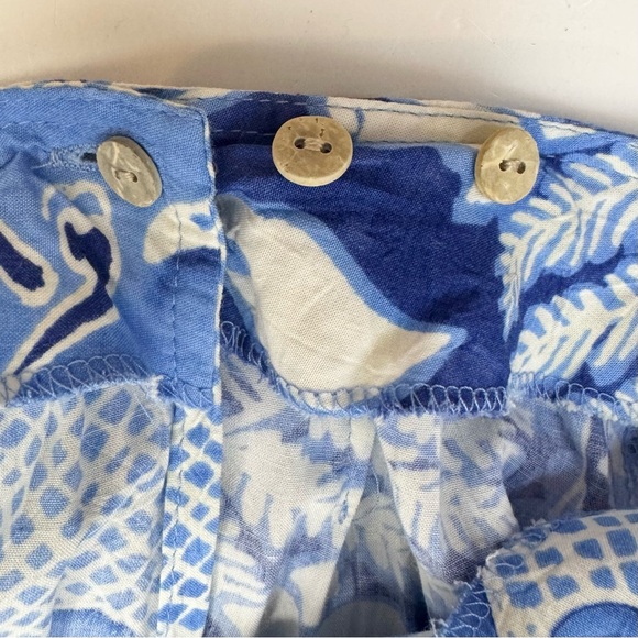 Jams World Tahiti Sarong Skirt Small W812-TAHI Blue Floral Rayon Wrap Hawaii - Picture 7 of 12